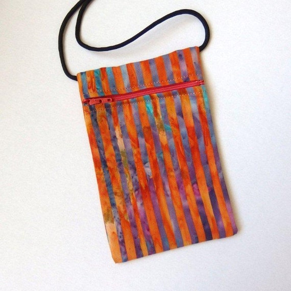 Pouch Zip Bag BATIK ORANGE Stripe Fabric. Small fabric Purse. Great ... Pouch Zip Bag BATIK ORANGE Stripe Fabric. Small fabric Purse. Great ...