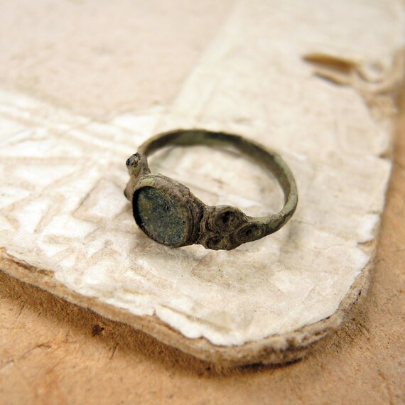 Antique Brass Ring Antique Wedding Ring j22 by VintageUSSR