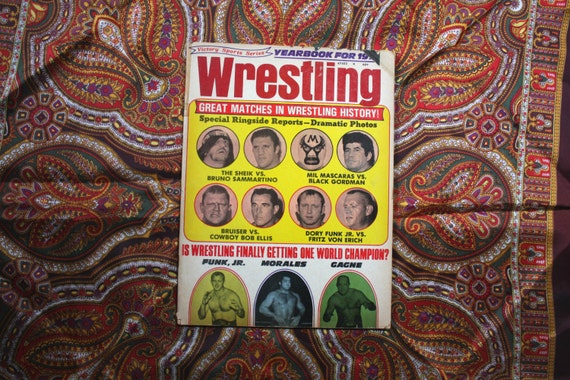 Vintage Wrestling Magazine. 1973 Wrestling Yearbook. Rare Old