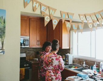 Bridesmaids robes Kimono Crossover Robes Spa Wrap Perfect bridesmaids gift getting ready robes Bridal shower party favors