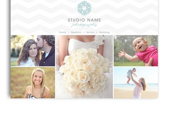 Photography Marketing Postcard Template - 5x7 Promo Card - GRIGIO - 1057