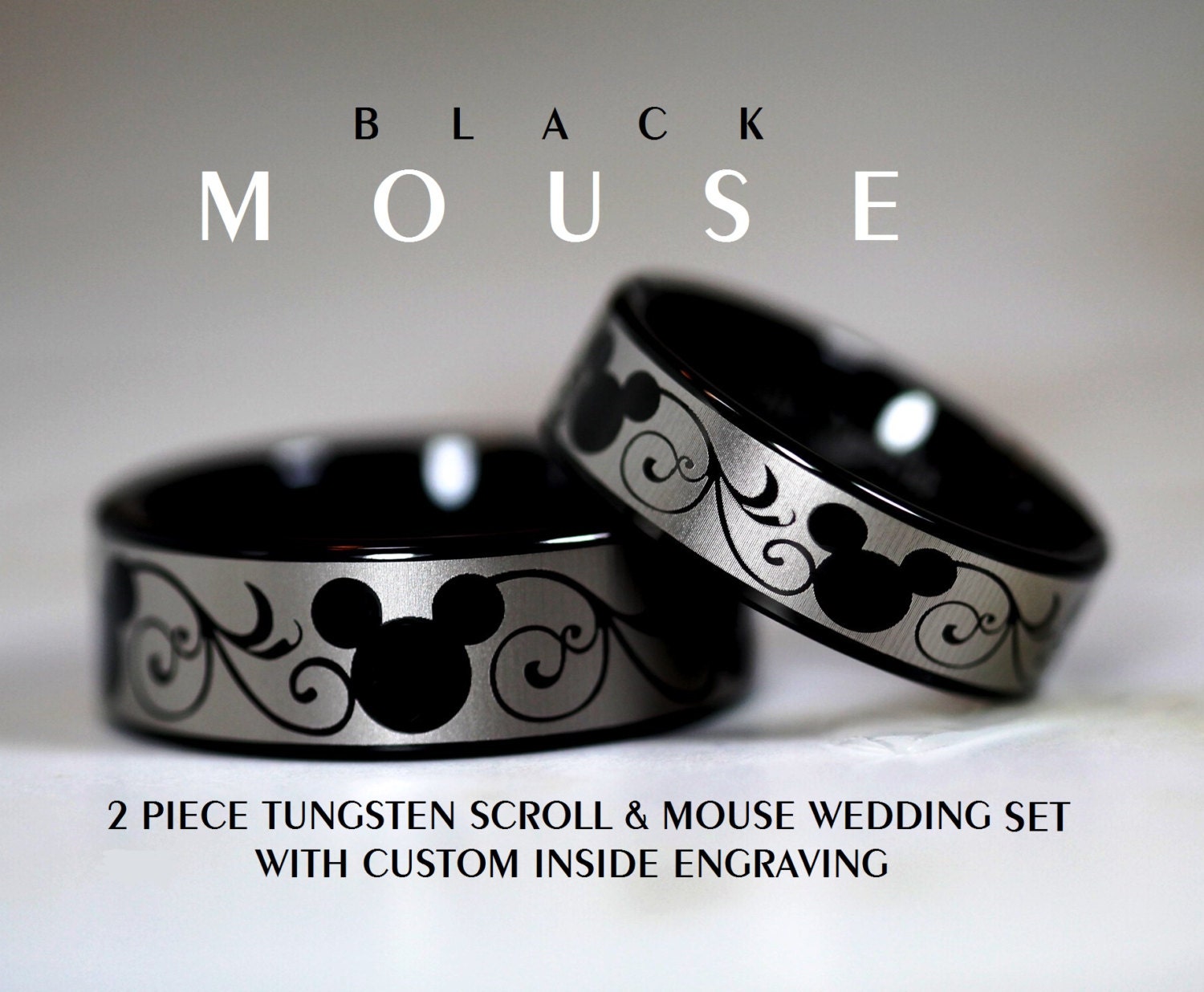 mickey mouse wedding rings