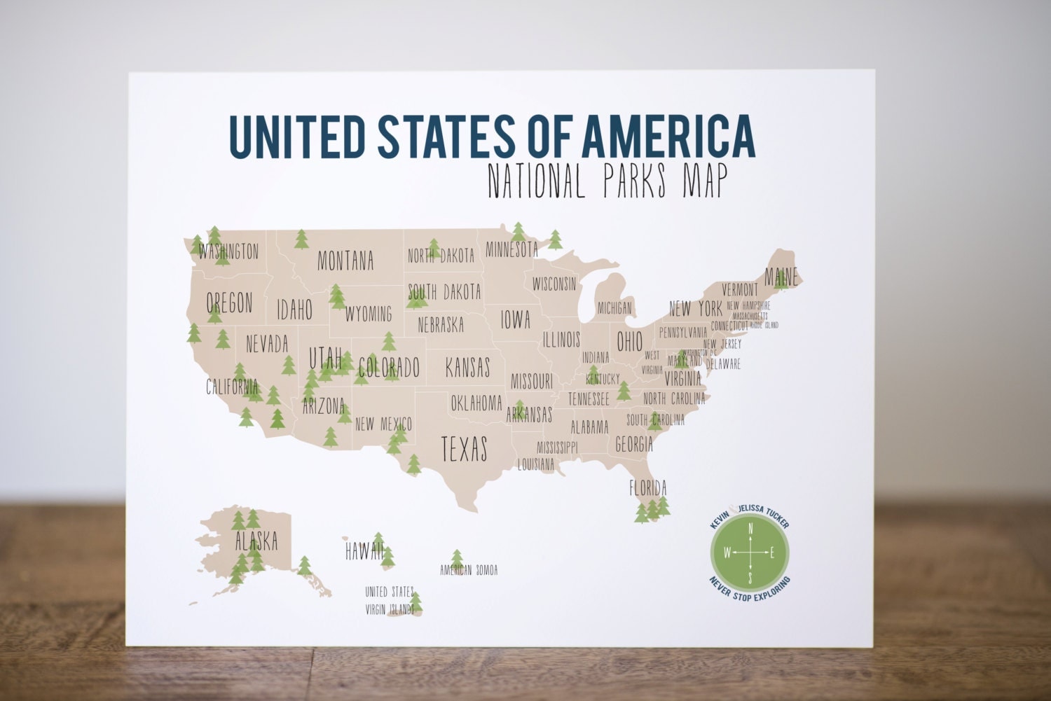 united states national parks map