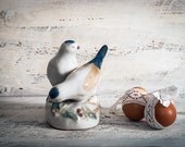 Vintage Porcelain Figurine Birds Dove titmouse Soviet two birds   Gorodnitsky  Home decor Easter decor Valentines day gift
