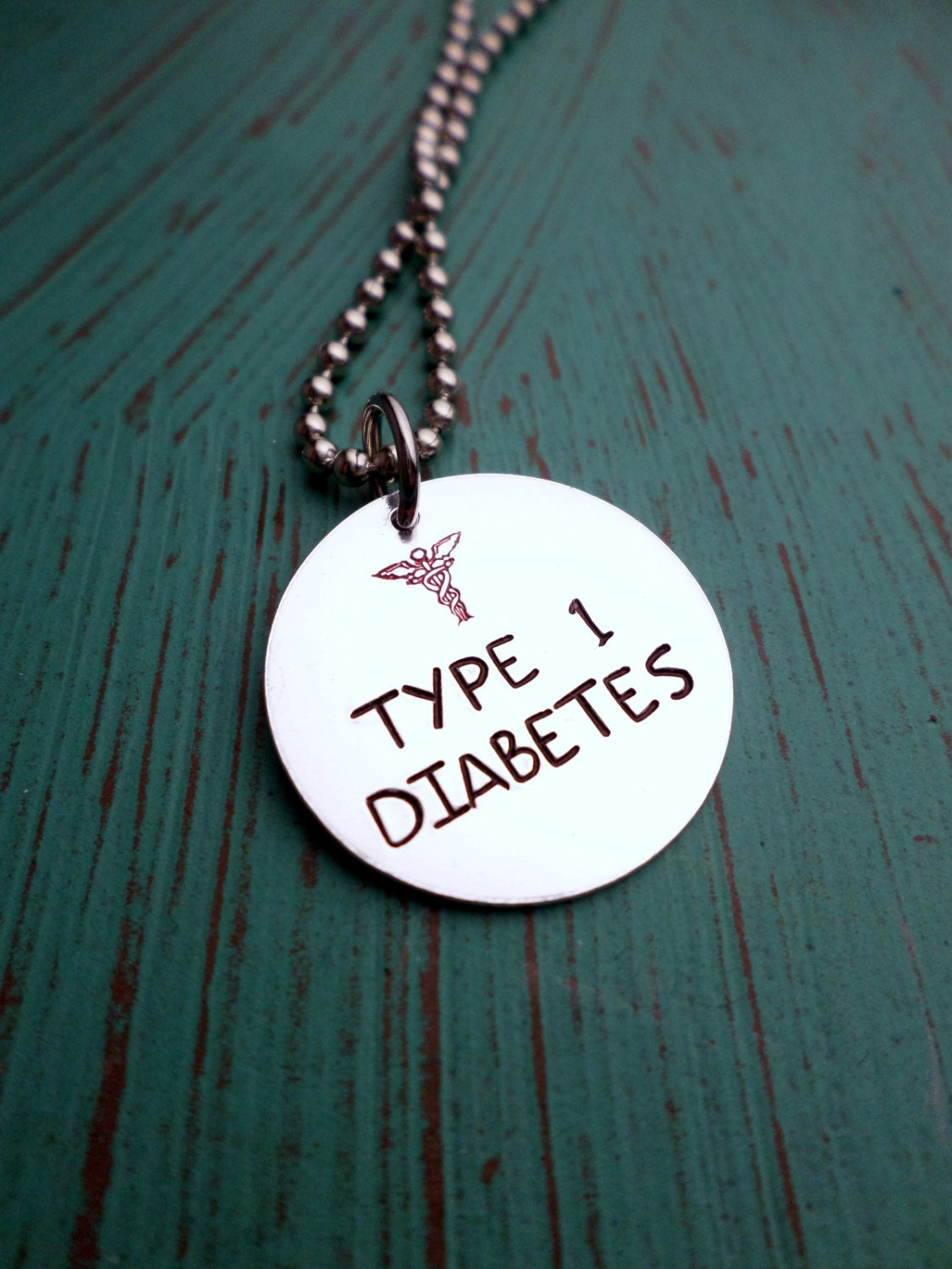 Type 1 Diabetes Alert Necklace Medical by HandmadeLoveStories