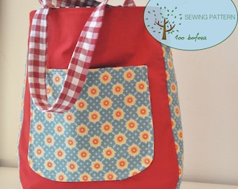 Rounded Tote Bag Sewing PatternRounded bottom tote bagEasy