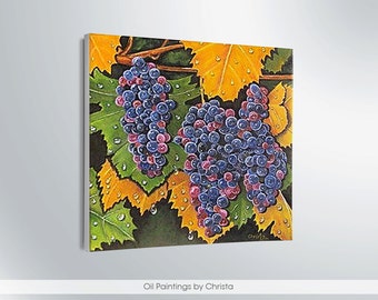 Grapes painting | Etsy