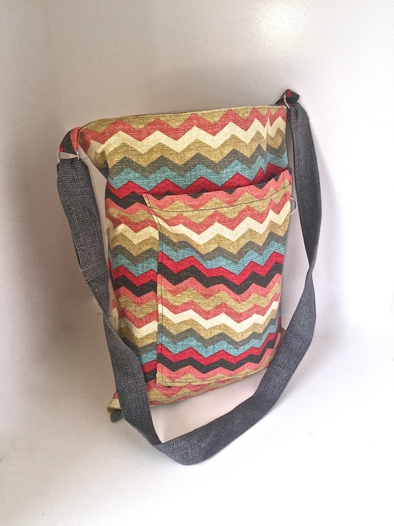 ... canvas chevron cross body bag  purse. Versatile, mothers day gift