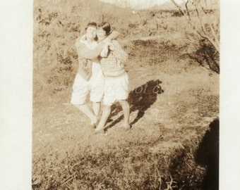 Ruth & Mary ~ girlfriends ~ Vintage Snapshot Photo