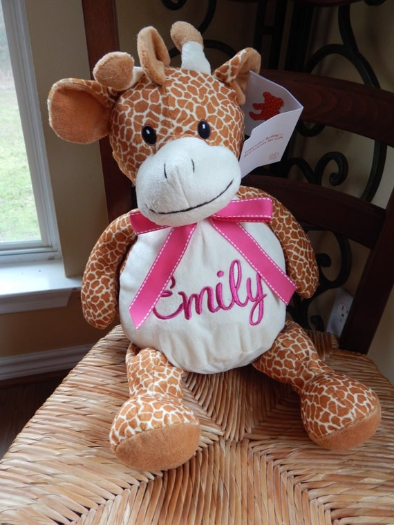 personalized giraffe stuffed animal