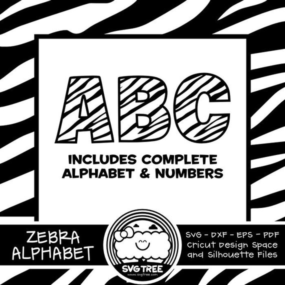 Download Animal Alphabet Safari Letters Jungle Letters Zebra SVG by ...