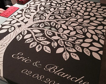 Rustic Wedding Guest Book Alternative Custom Guest Book Wedding Tree Guest Book Wedding Guestbook Alternative Wedding Guest Book