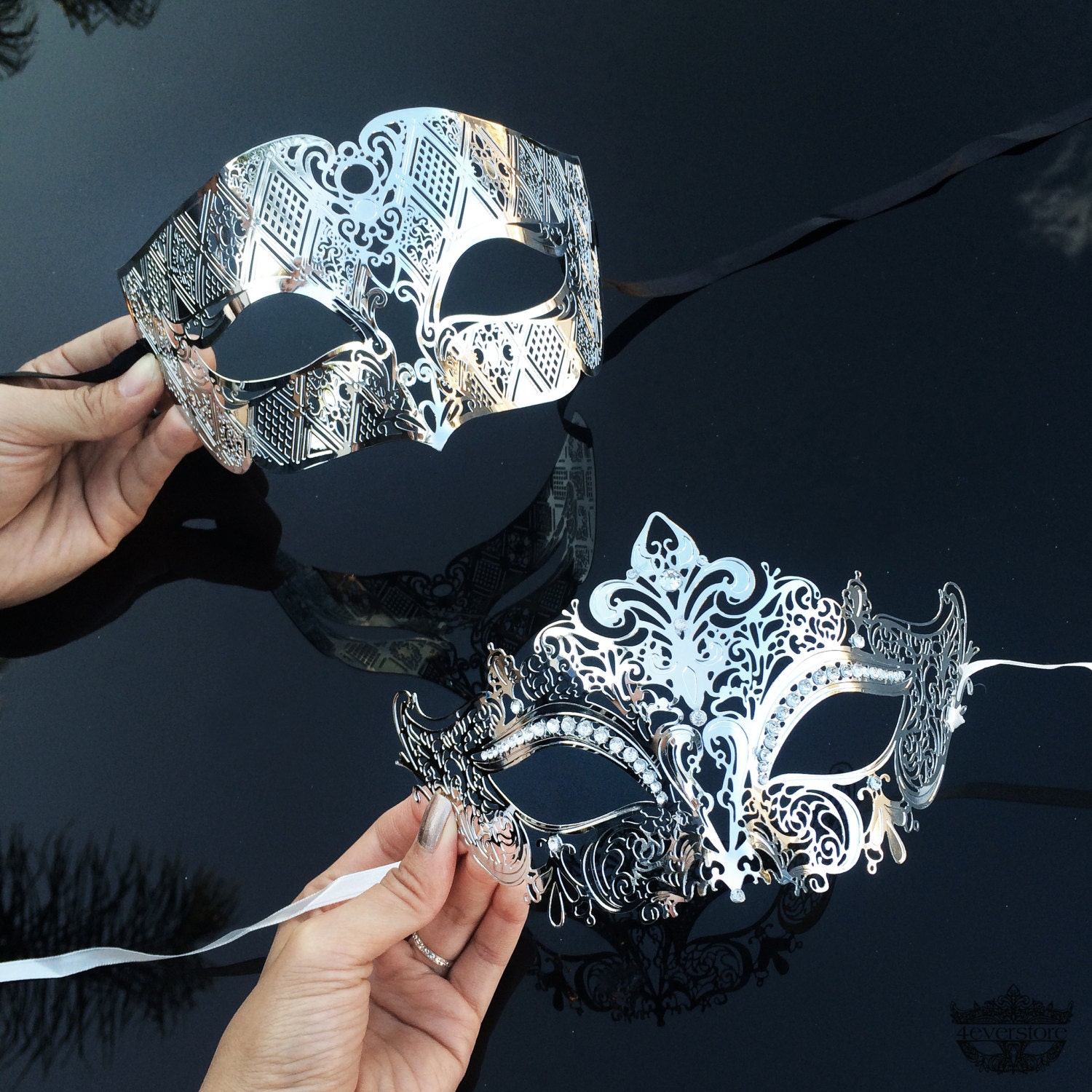 Couples Masquerade Mask Masquerade Mask Masquerade by 4everstore