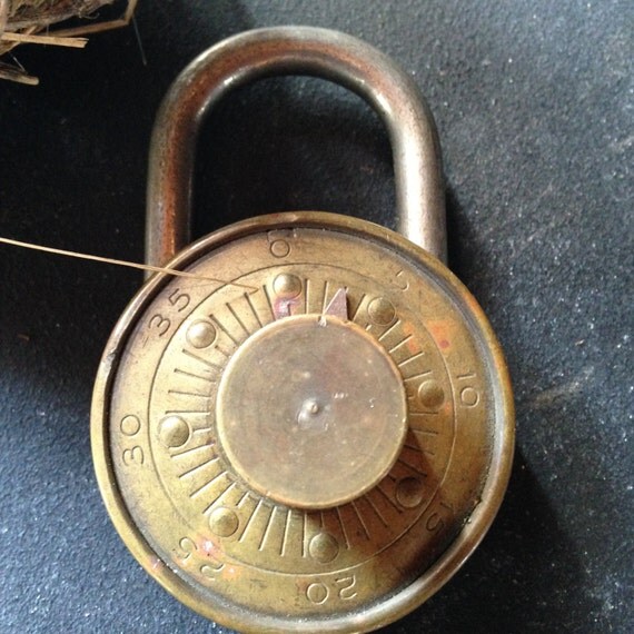 Vintage 1920s Dudley combination lock Chicago Ill industrial