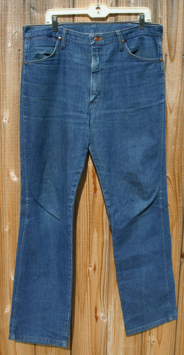 Old School Wrangler Jeans Size 36/34 Style 936DEN Older Pair