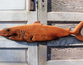 Shark carving | Etsy