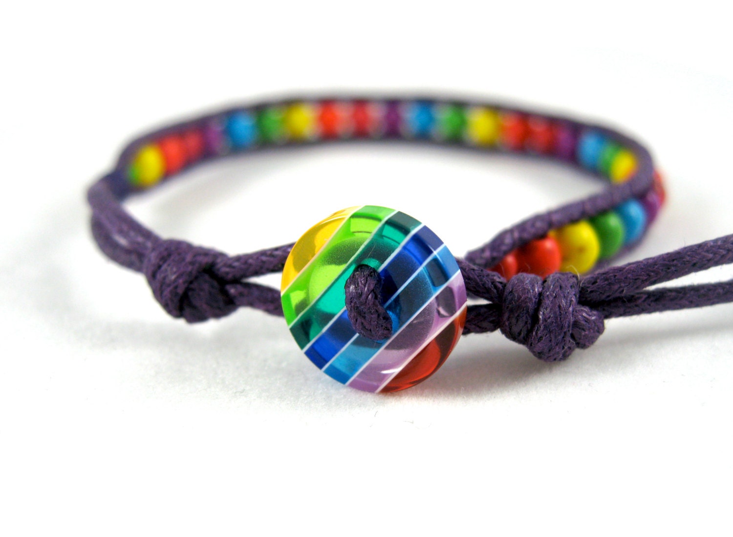 gay pride rainbow bracelet