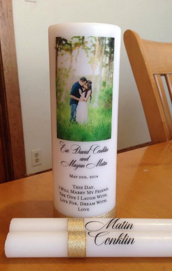 Personalized Wedding Candle Custom Unity Candle Wedding