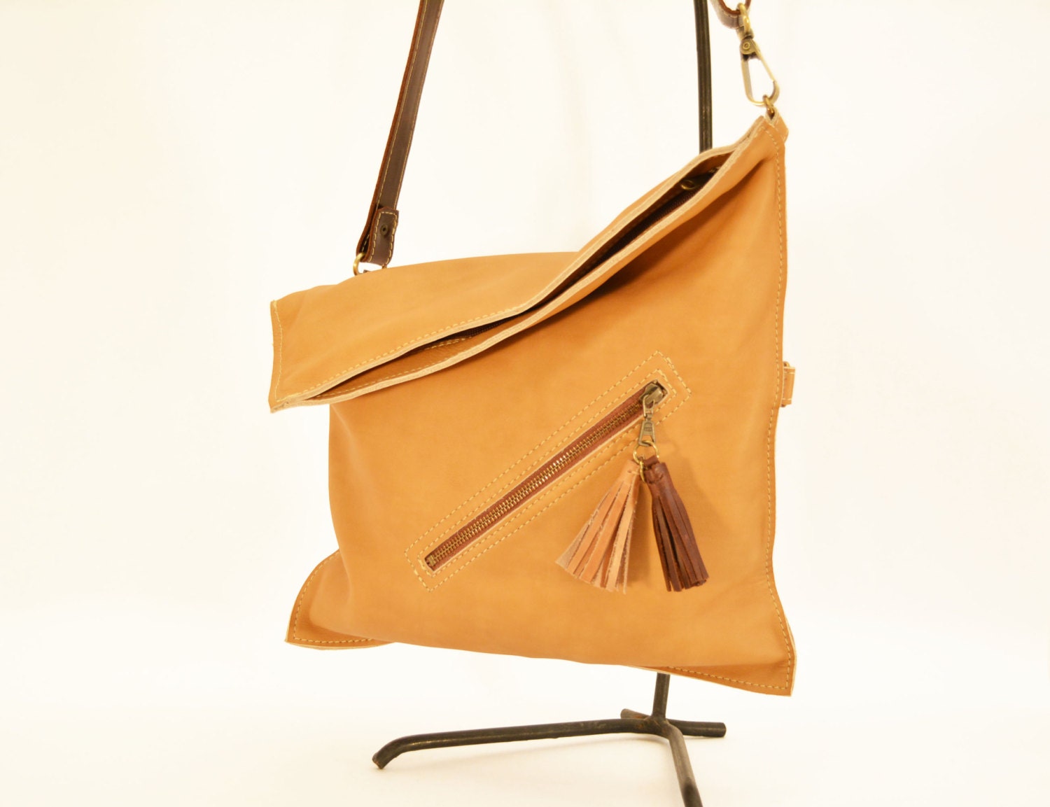 crossbody tas camel