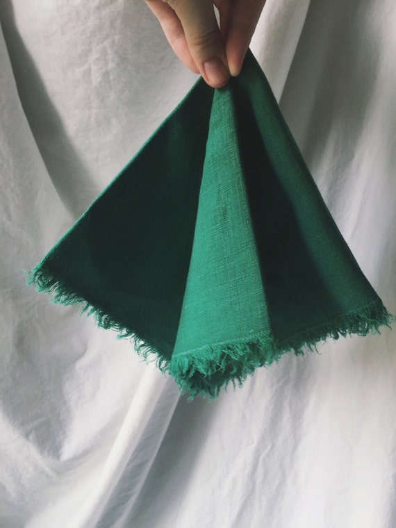 Green Napkins Emerald Green Cloth Napkins Cloth Napkin