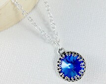 Popular items for cobalt blue pendant on Etsy