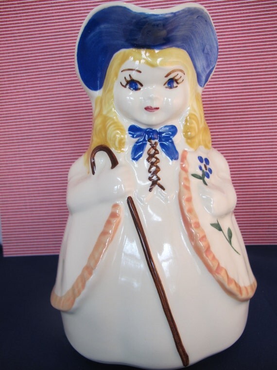 Shawnee Pitcher Bo Peep 8 USA Pottery 1930 Vintage