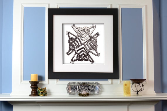Celtic Knot Heart Stairs Giclee Print on Fine Art paper