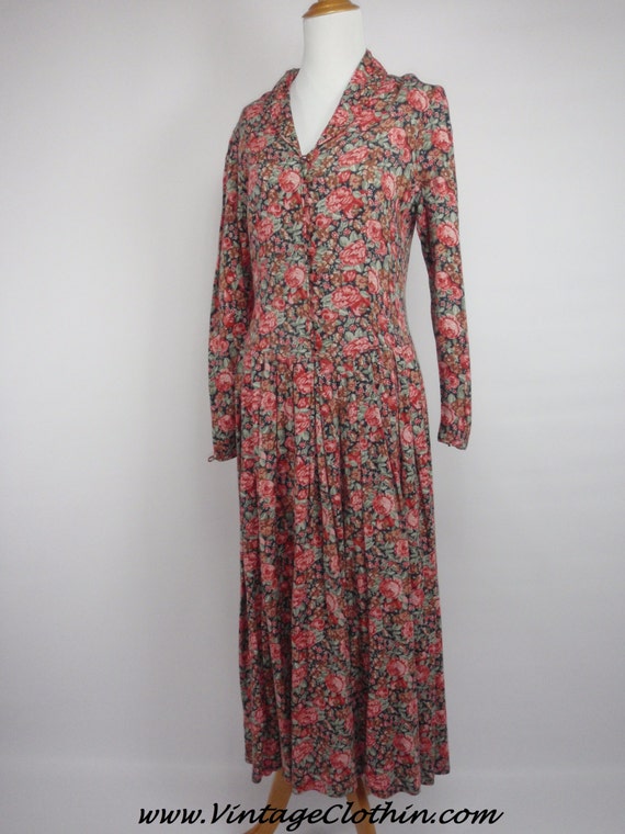 1980s Laura Ashley Floral Dress Vintage Dress 1980s dress