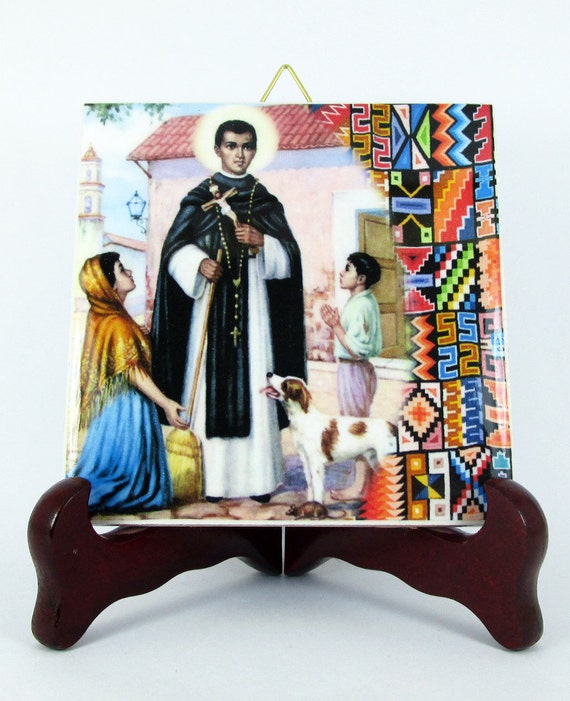 Saint Martin de Porres collectible art devotional icon on