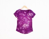 Women's Organic Raspberry V-Neck Kiley T-shirt - XS-M