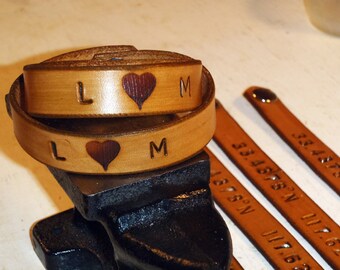 Personalized Leather Bracelet,Embossed Name,Destination,Valentine,Commemorative,Birthday,GPSCoordinates,Groomsman's Gift,Custom Bangle