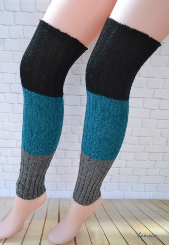 Thigh High leg warmers over the knee socks woman leg by Hemiao