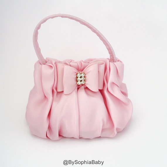 Baby Handbag Purse Baby Pink Purse Flower Girl Purse Baby