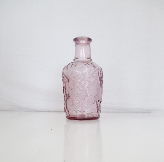 Vintage Purple Glass Vase Flower Vase Blown Glass Vase Bud