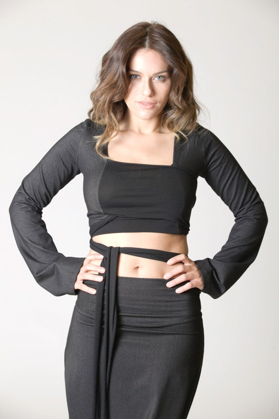 trousers top with shrug