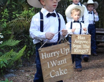 Ring Bearer Signs/Ringbearer Sign/Ring Bearer Sign/Flower Girl Signs/Wedding Entrance/Wedding Ceremony/Wedding Sign/Rustic Country Wedding