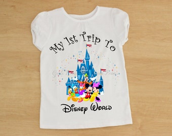 My First Disney Trip Sirt, Disney World Shirt, Minnie Shirt, Mickey Mouse Shirt, Disney Trip Shirt, Personalized Disney Shirt, Mickey Mouse