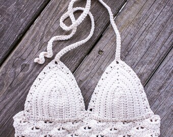 Debbie Crochet Bikini Crop Top - Made to Order