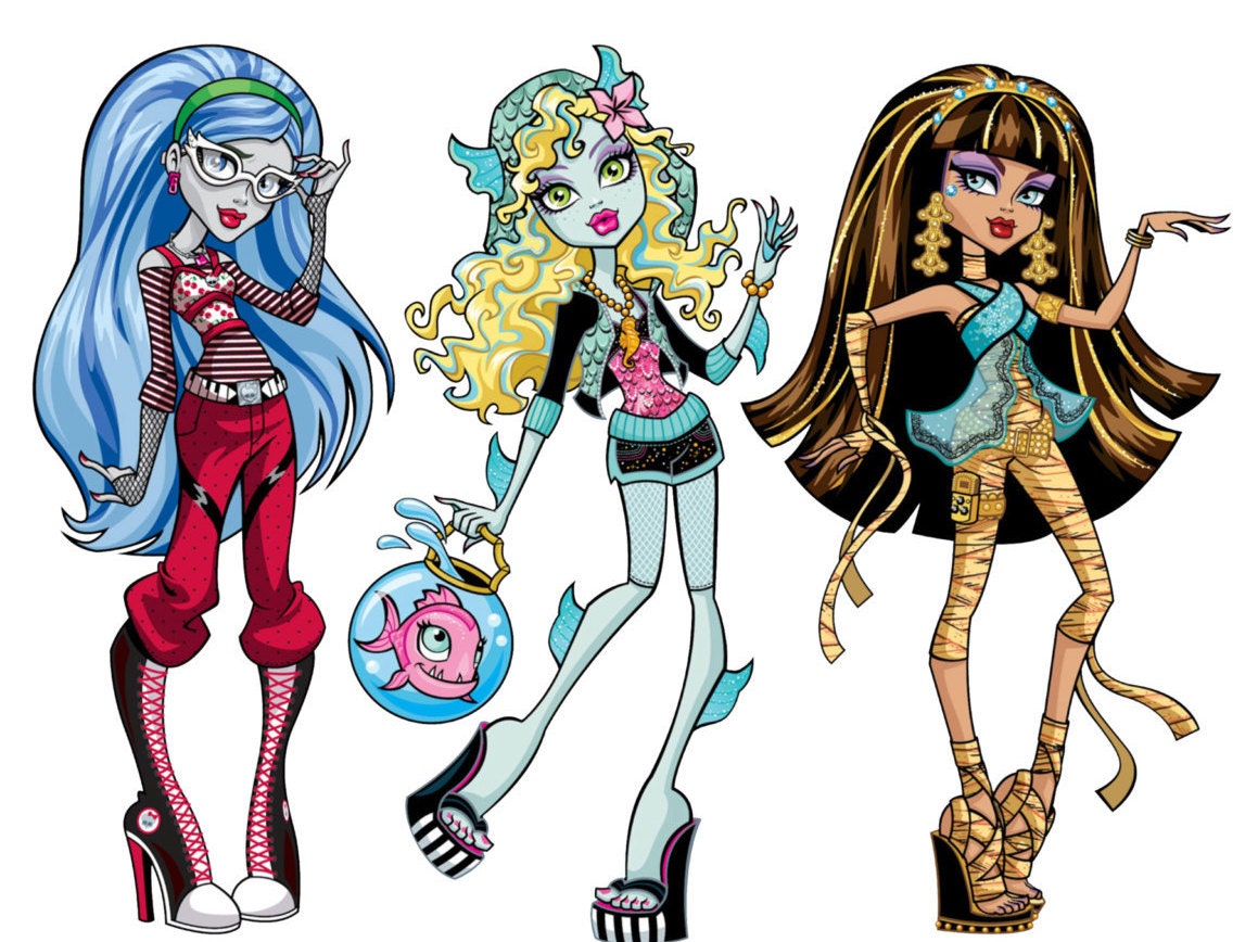 3 Monster High Wall Decals