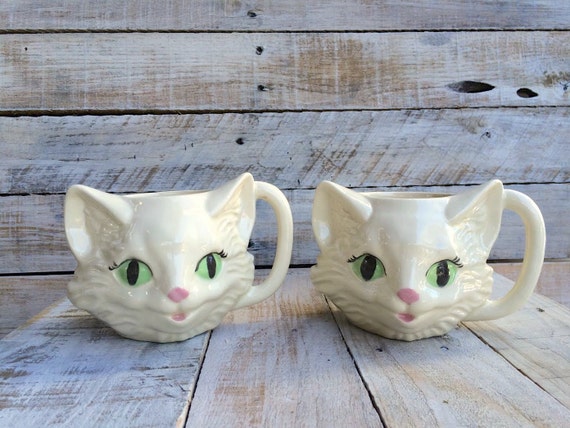 Coffee Mug Set Cat Mugs Unusual Coffee Mugs Unique Mugs