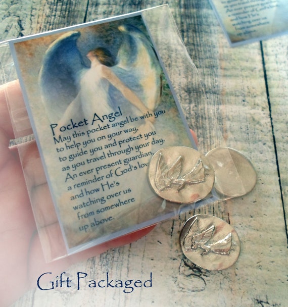 Pocket Angel with Gift Card Guardian Angel by PrayerfulParts