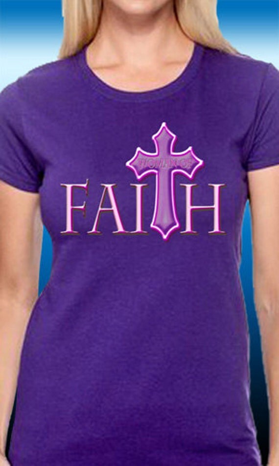 Woman Of Faith Christian T-Shirt by MagikTees on Etsy