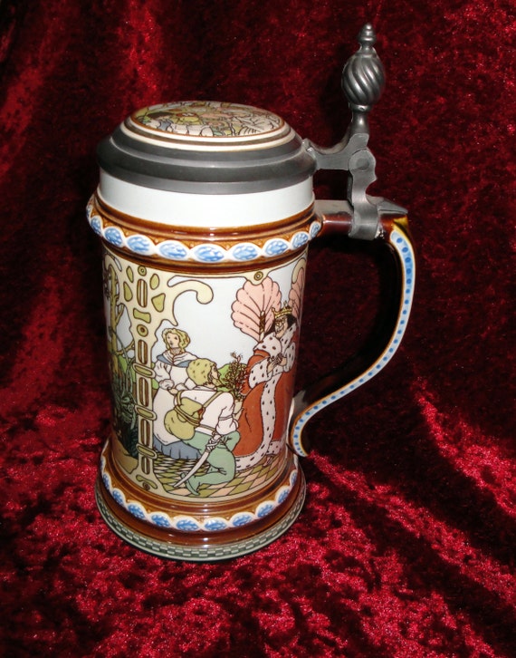 The Grimm Brothers Fairy Tale Beer Stein 12 by TipsyMamaVintage
