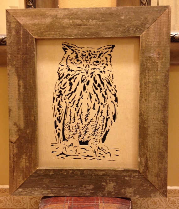 Scroll Saw Owl by on Etsy