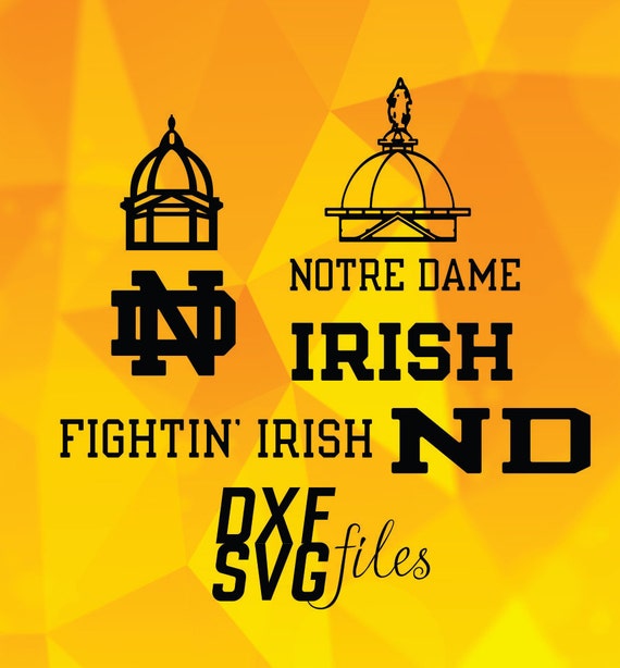 Download 17 Notre Dame logos in DXF and SVG files Instant by dxfsvg
