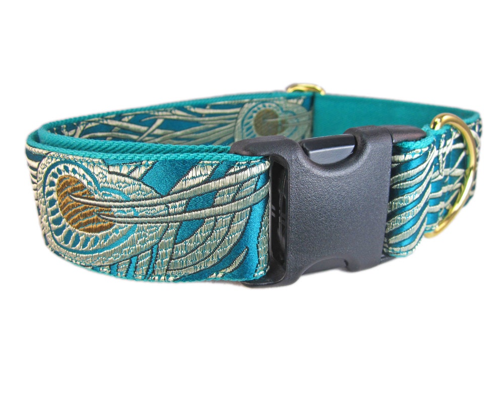 Wide Dog Collar Fancy Collar for Dogs Green Dog Collar