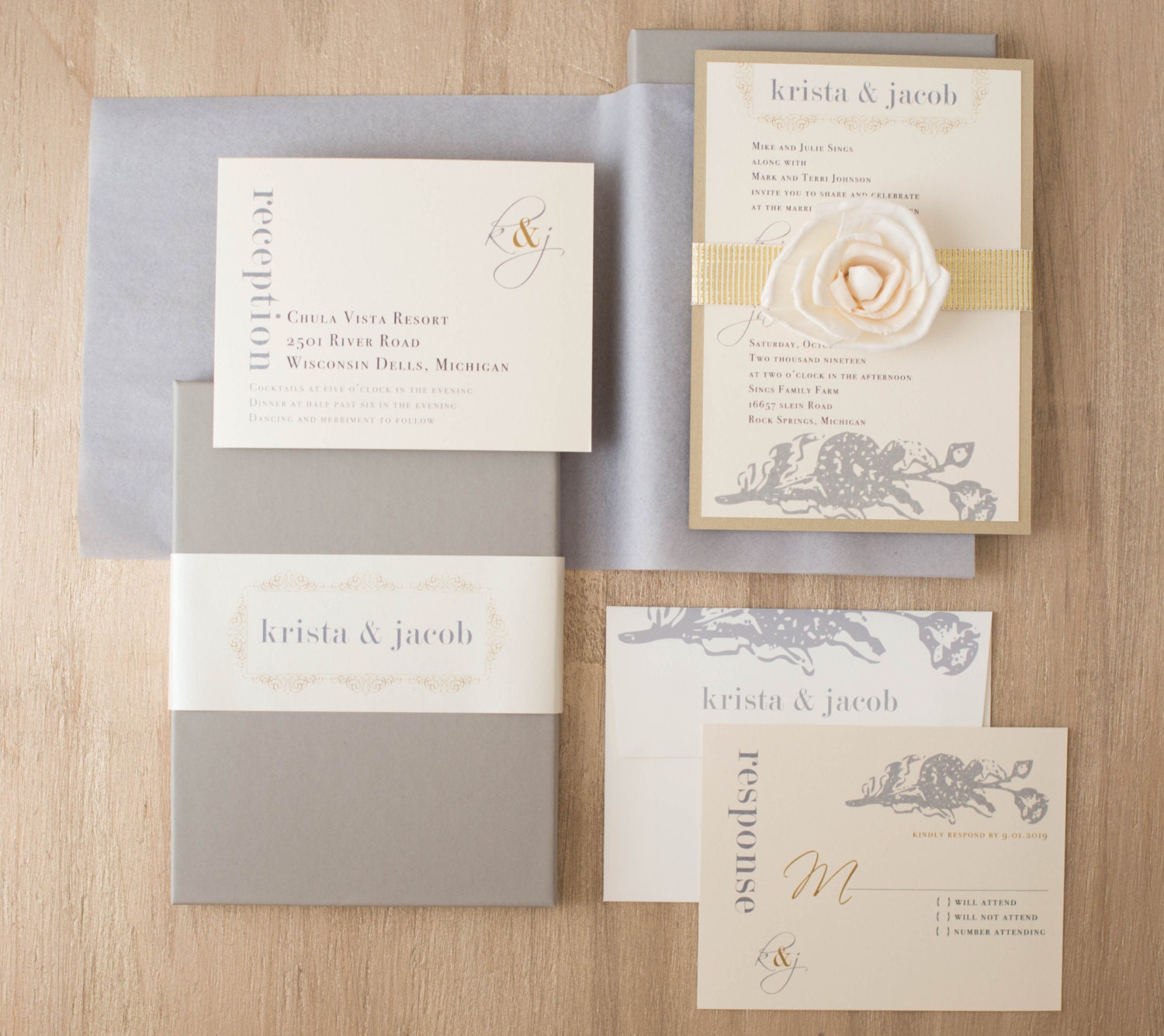 Elegant Boxed Wedding Invitations 4