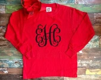 monogram long sleeve shirt