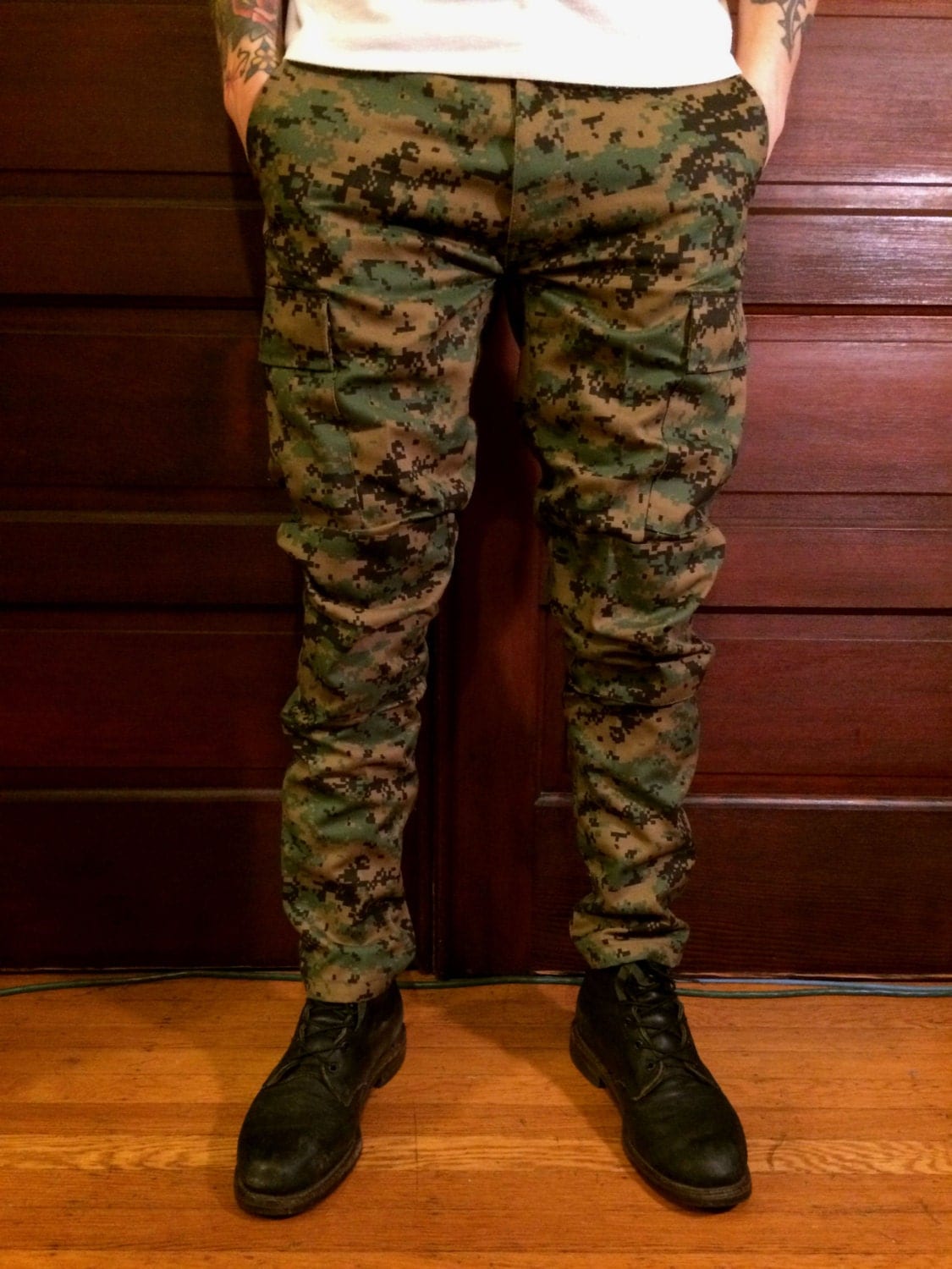 tapered camo pants