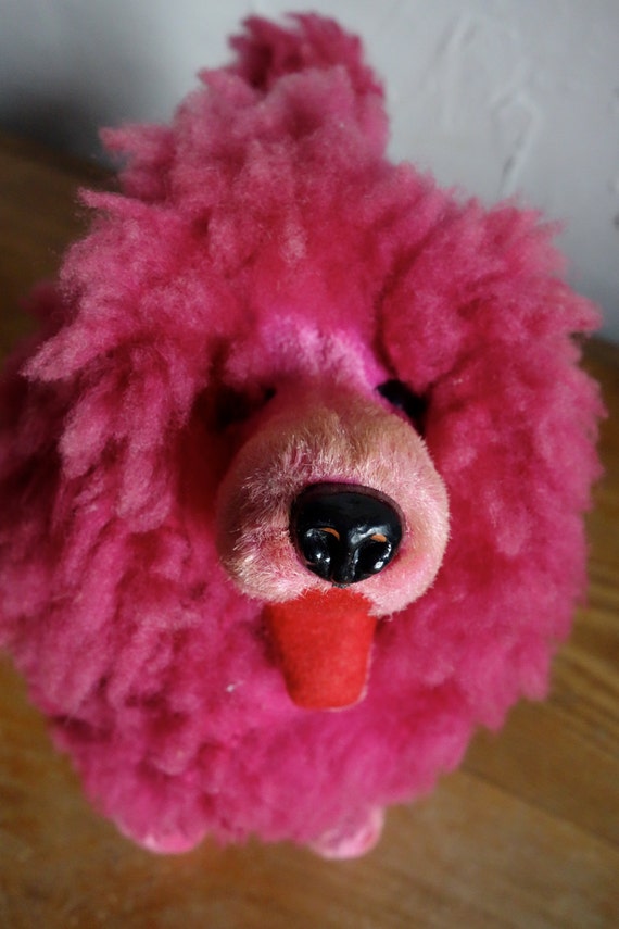 pink poodle soft toy